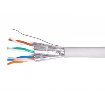 Equip CAT6 U UTP 100M CCA LSOH CABLE, 100 m, Cat6, U UTP (UTP), Gris, Oro, 10 100 1000Base-T(X) 404521