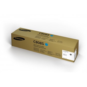 Cartucho de tóner cian Samsung CLT-C808S SS560A