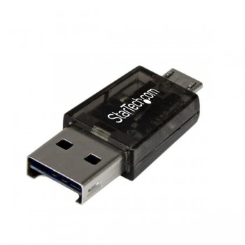 StarTech.com Lector de Tarjetas Adaptador Micro SD a Micro USB OTG para Dispositivos Android MSDREADU2OTG