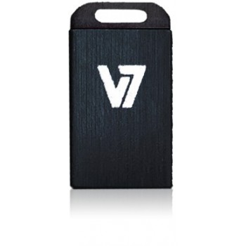 V7 Unidad de memoria flash USB 2.0 nano 8 GB, negra VU28GCR-BLK-2E