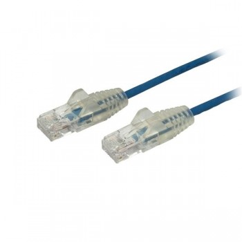 StarTech.com Cable Cat6 de 50cm - Delgado - con Conectores RJ45 sin Enganches - Azul N6PAT50CMBLS