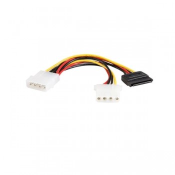 StarTech.com 6in LP4 - LP4 SATA Power Y Cable Adapter, Macho Hembra, Multicolor PYO1LP4SATA