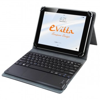 FUNDA TABLET EVITTA 10.1 UNIVERSAL CON TECLADO BLUETOOTH-TOUCHPAD INTEGRAD BLAC EVUN000706