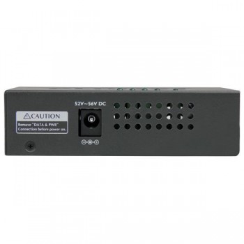 Inyector de Alimentación PoE Power over Ethernet Midspan 4 Puertos Gigabit RJ45 de Pared - 802.3 at POEINJ4G