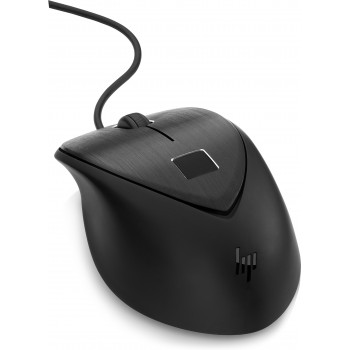 HP USB Fingerprint Mouse ratón Ambidextro 4TS44AAAC3