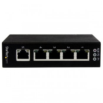 Switch Conmutador Industrial Ethernet Gigabit No Gestionado de 5 Puertos RJ45 de Montaje en Pared o IES51000