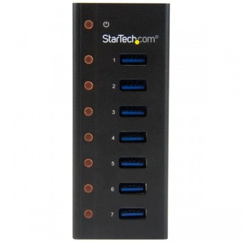 StarTech.com Concentrador USB 3.0 de 7 Puertos con Caja de Metal ST7300U3M