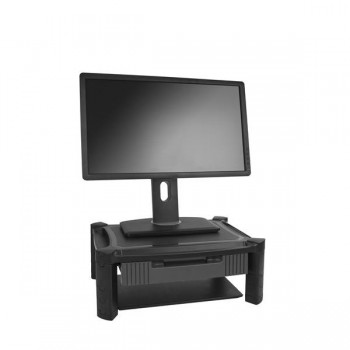 StarTech.com Base de Soporte para Monitor - con Cajón y Altura Ajustable, Independiente, 10 kg, 33 c MONSTADJD