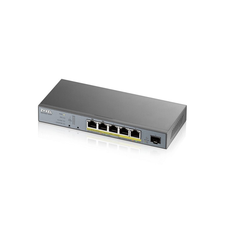 Zyxel GS1350-6HP-EU0101F switch Gestionado L2 Gigabit Ethernet (10 100 1000) Gris - PoE
