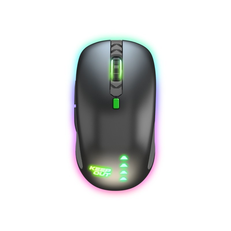 KEEPOUT X9CH Laser 8200 DPI Negro, Verde, Gris
