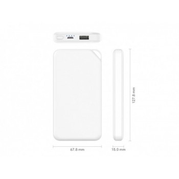 Conceptronic AVIL 01W, Blanco, Universal, Micro-USB, Polímero de litio, 10000 mAh, USB AVIL01W