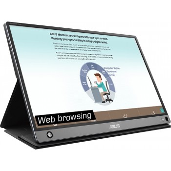 ASUS MB16AMT Táctil - 15.6" - 1920x1080 - Negro, Gris Multi-touch 90LM04S0-B01170