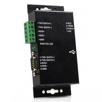StarTech.com Adaptador USB a Serie Serial RS422 485 un Puerto DB9 o Bloque de Conexión con Aislamien ICUSB422IS