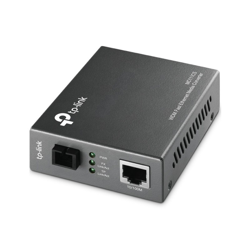 TP-LINK MC111CS - Conversor de soportes de fibra - 10Base-T, 100Base-FX, 100Base-TX - RJ-45   modo s