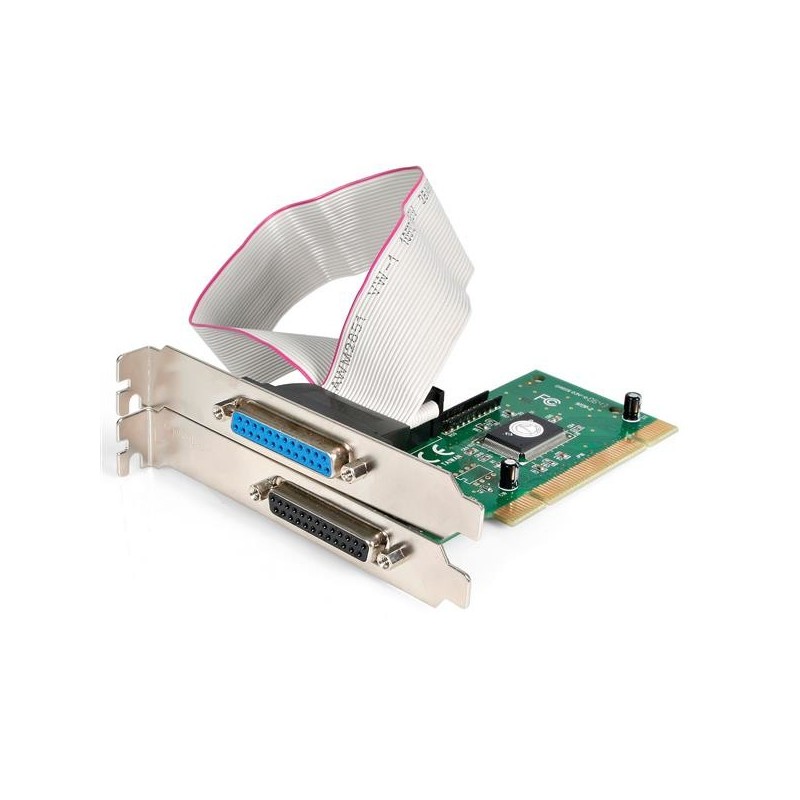 StarTech.com Adaptador Tarjeta PCI Paralelo de 2 Puertos DB25 IEEE1284 - SPP EPP ECP y BPP, PCI, Par PCI2PECP