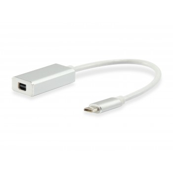 Equip USB C MALE TO MINI DP, USB Type C, Mini DisplayPort, Male connector Female connector, Color bl 133457