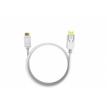 VISION CABLE DISPLAYPORT A HDMI DE 2 M - Solución tecnológica de conectividad, blanco, compatible c TC 2MDPHDMI4K