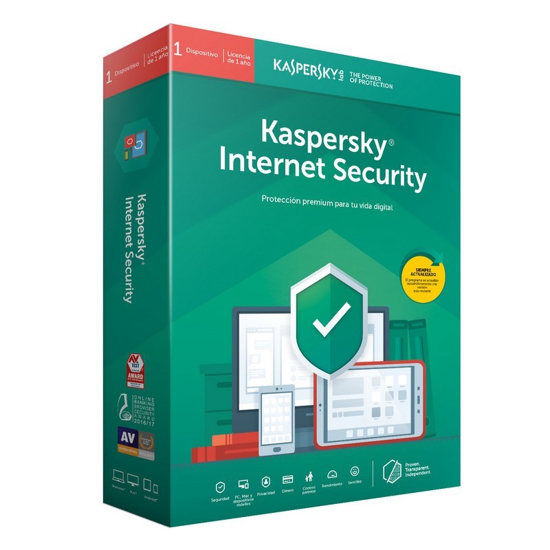 Kaspersky Lab Internet Security 2019, 1, 1 año(s), Full license KL1939S5AFS-9