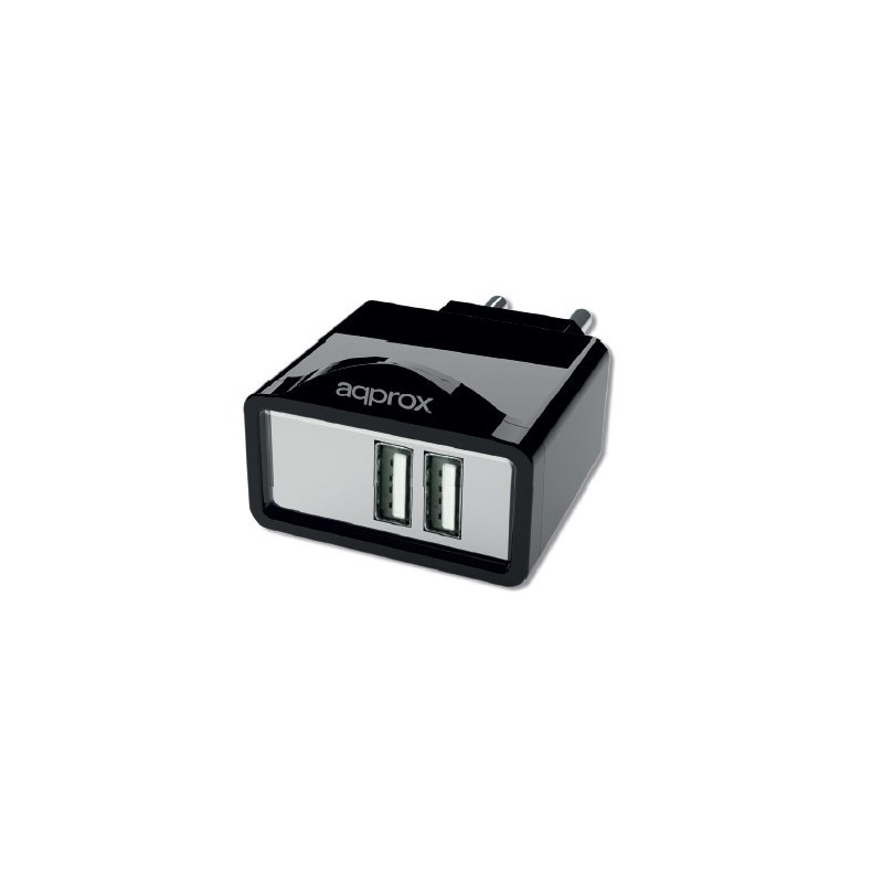 APPROX APPUATS CARGADOR PARED - 5V 2.1A - 2xUSB - 