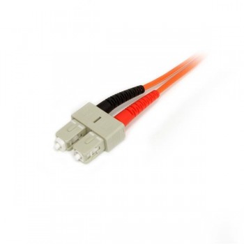 StarTech.com Cable Patch de Fibra Duplex Multimodo 50 125 1m LC - SC, 1 m, OM2, LC, SC, Naranja 50FIBLCSC1