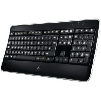 Logitech Wireless Illuminated Keyboard K800 teclado RF inalámbrico AZERTY Francés Negro 920-002372