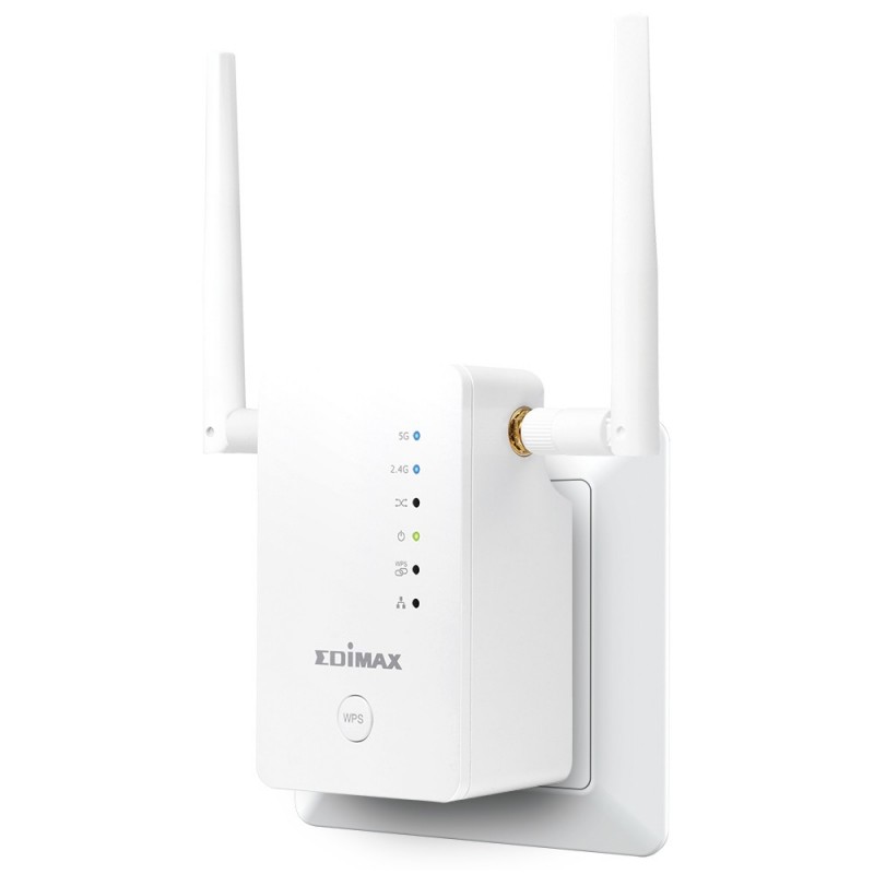 EDIMAX RE11S Network transmitter 1 puertos RJ-45 2 antenas wifi Blanco RE11S