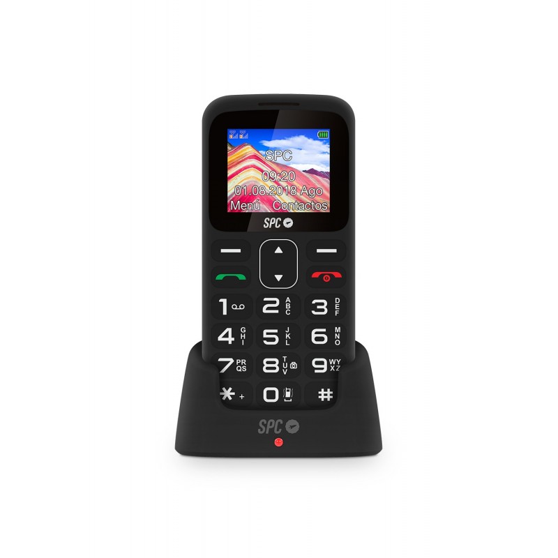 SPC Symphony 2, Barra, SIM doble, 128 x 160 Pixeles, Bluetooth, 800 mAh, Negro 2310N
