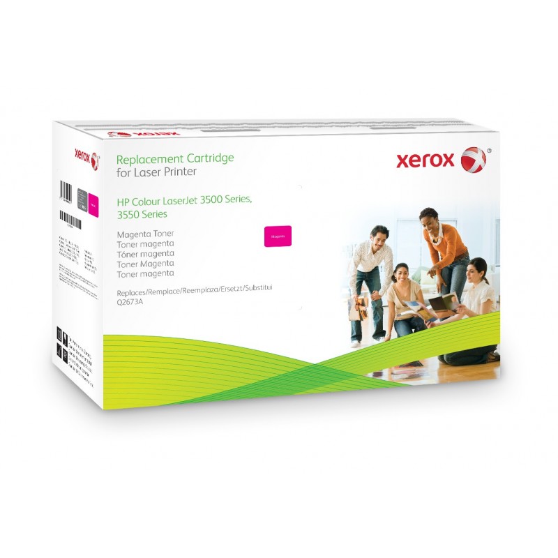 Compatible con HP Colour LaserJet 3500 - Xerox Cartucho de tóner magenta. Equivalente a HP Q2673A. 003R99624