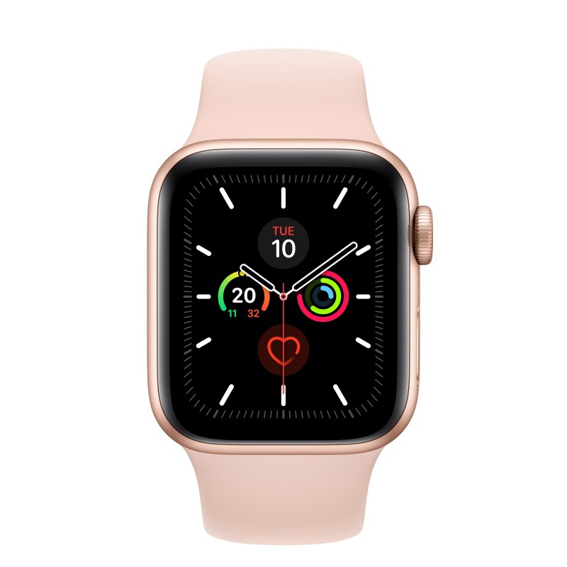 Apple Watch Series 5 GPS 40mm - Color Oro con correa de color Rosa arena MWV72TY A