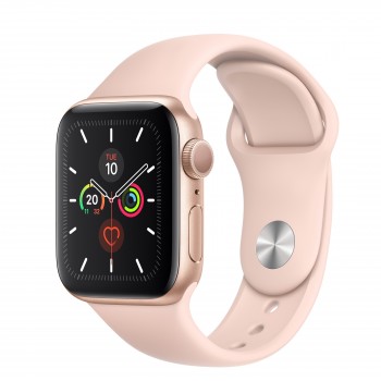 Apple Watch Series 5 GPS 40mm - Color Oro con correa de color Rosa arena MWV72TY A