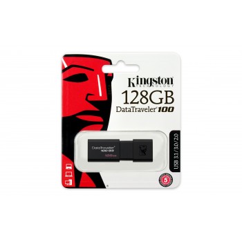 Kingston Technology DataTraveler 128GB USB 3.0 (3.1 Gen 1) Tipo A Negro DT100G3 128GB