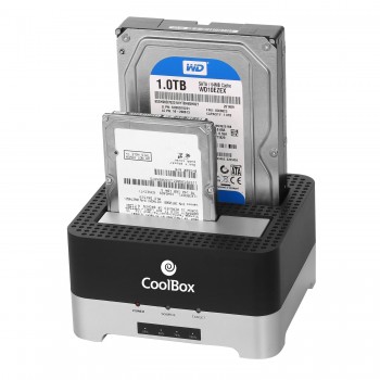 CoolBox DuplicatorDock 2, Unidad de disco duro, SSD, SATA, Serial ATA II, Serial ATA III, 2.5,3.5",  COO-DUPLICAT2