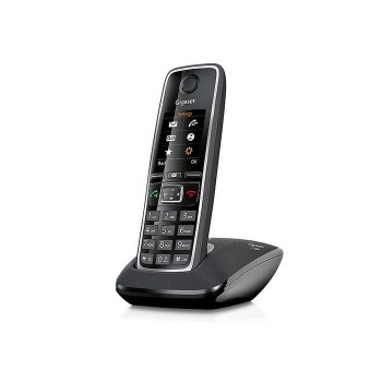 Gigaset C530, Teléfono DECT, Altavoz, 200 entradas, Identificador de llamadas, Negro SI-C530