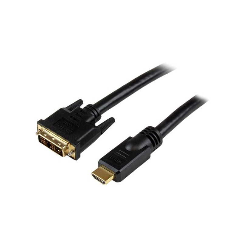 StarTech.com 10m High Speed HDMI Cable to DVI Digital Video Monitor - Cable de vídeo - HDMI DVI - HD HDDVIMM10M