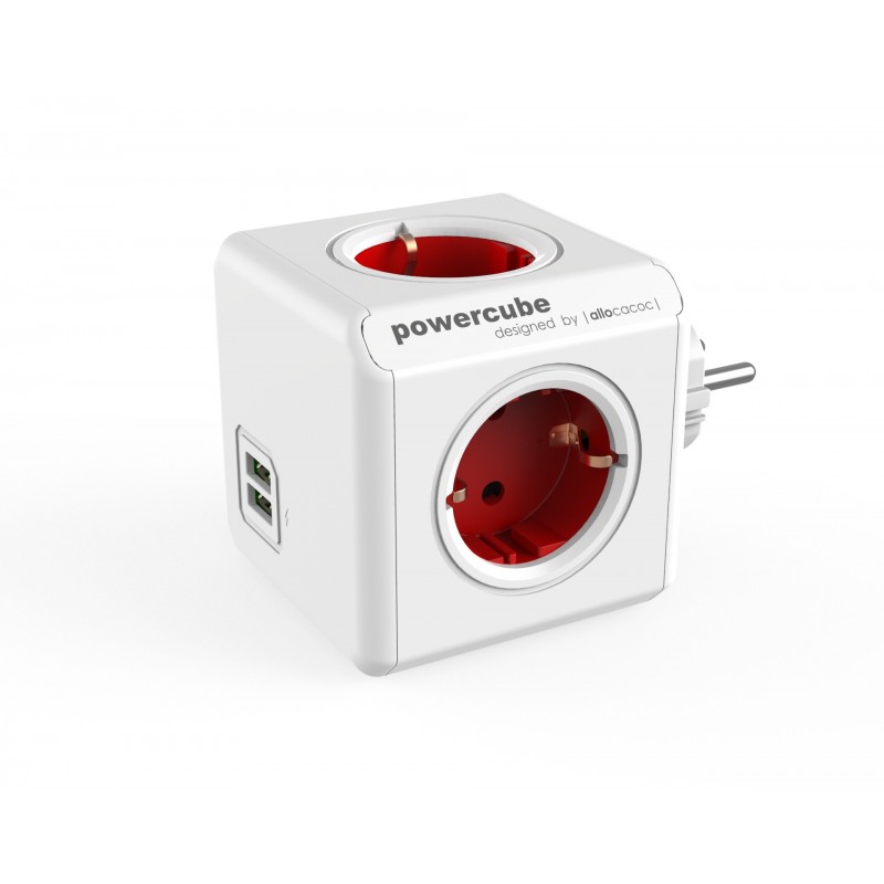Allocacoc PowerCube original usb - Unidad de distribución de potencia - CA 220-240 V - conectores de 1202RD DEOUPC