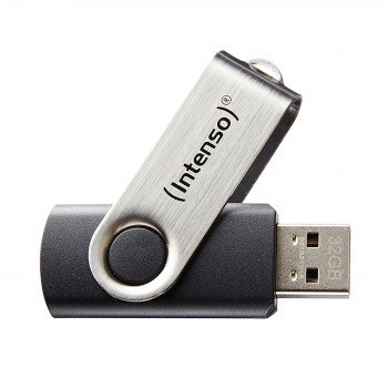 Intenso Basic Line 32GB USB 2.0 Tipo A Negro, Plata 3503480
