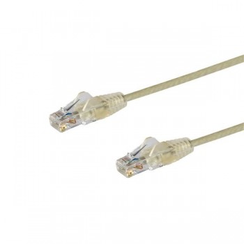 StarTech.com Cable Cat6 de 50cm - Delgado - con Conectores RJ45 sin Enganches - Gris N6PAT50CMGRS