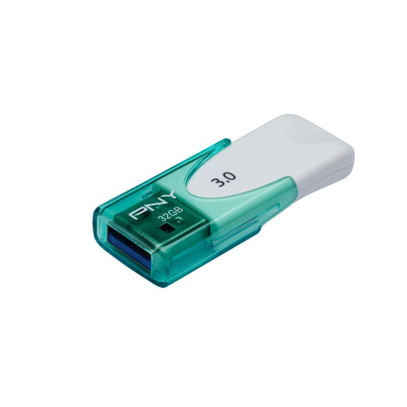 PNY Technologies Attaché 4 3.0 32GB 32GB USB 3.0 (3.1 Gen 1) Tipo A Verde, Blanco FD32GATT430-EF