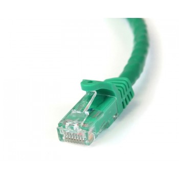 StarTech.com Cable de 0,5m Verde de Red Gigabit Cat6 Ethernet RJ45 sin Enganche - Snagless, 0,5 m, C N6PATC50CMGN
