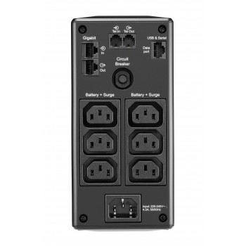APC BR650MI - (UPS) Línea interactiva 650 VA 390 W 6 salidas AC