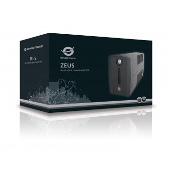 Conceptronic ZEUS02ES, 850 VA, 480 W, 220 V, 240 V, 220 V, 240 V