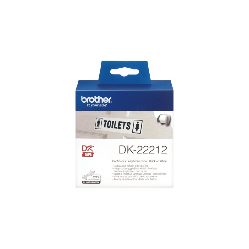 Brother DK-22212 - Etiquetas - blanco - Roll (6.2  DK22212