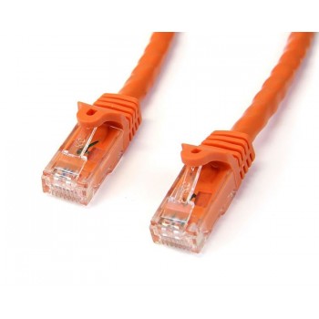 StarTech.com Cable de 1m Naranja de Red Gigabit Cat6 Ethernet RJ45 sin Enganche - Snagless, RJ-45, R N6PATC1MOR