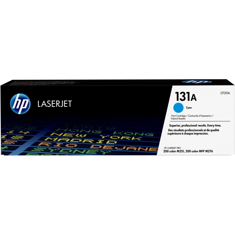 Cartucho de toner original LaserJet HP 131A cian CF211A