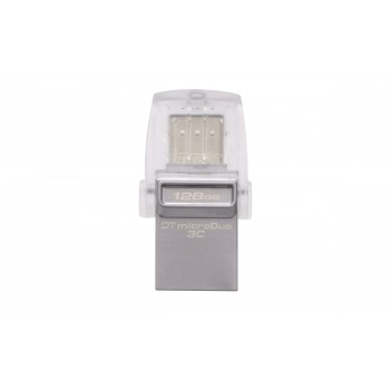 Kingston Technology DataTraveler 128GB USB 3.0 (3.1 Gen 1) Type-A Type-C Plata DTDUO3C 128GB