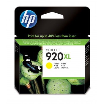 Cartucho de tinta original HP 920XL de alta capacidad amarillo CD974AE