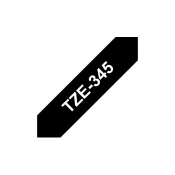 Brother TZe345 - Blanco sobre negro - Rollo (1,8 cm x 7,99 m) 1 bobina(s) tipo laminado - para P-Tou