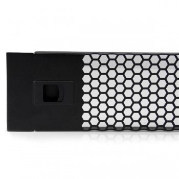 StarTech.com Panel Ciego Abisagrado de Relleno con 2U para Armario Rack - Panel de Ventilación, Negr RKPNLHV2U