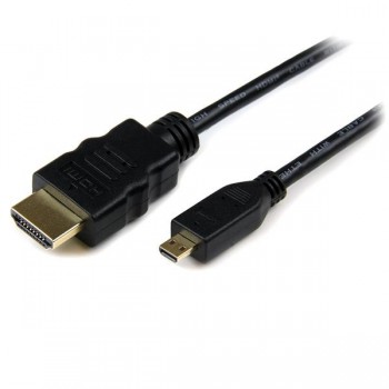 StarTech.com Cable HDMI de alta velocidad con Ethernet 50cm - HDMI a Micro HDMI - Macho a Macho, 0,5 HDADMM50CM