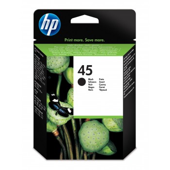 Cartucho de tinta original HP 45 grande negro 51645AE